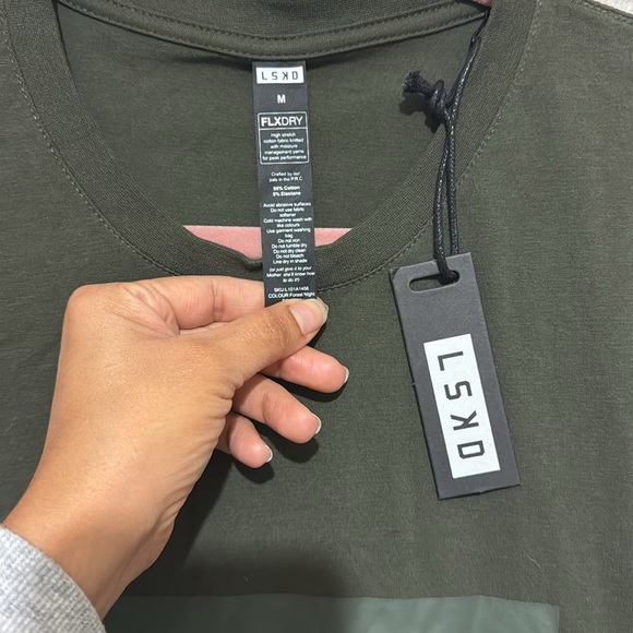 LSDK Men’s Strength FLXCotton Tee Gym Workout - Picture 3 of 5